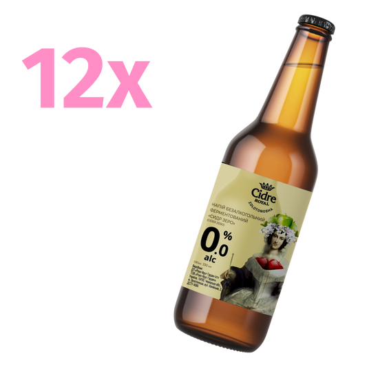 Fermented soft drink “Cider Zero” 12x0,33